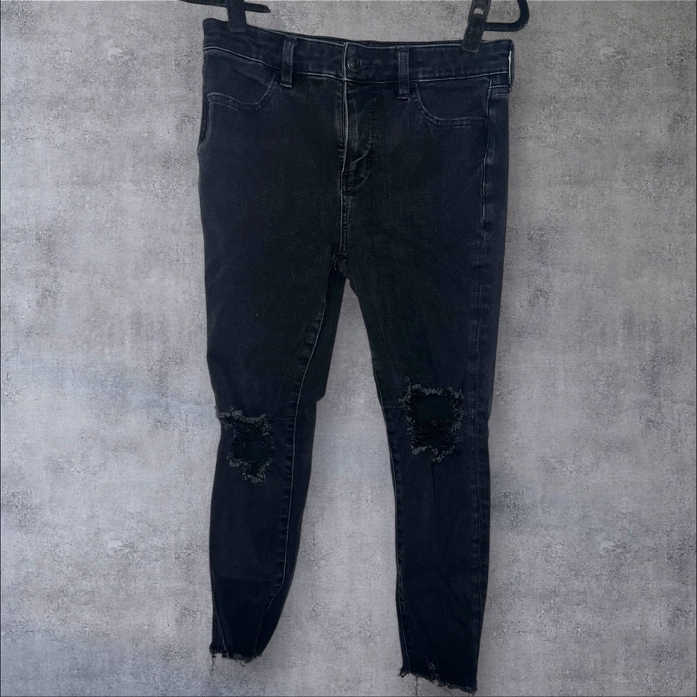 American Eagle Outfitters‎ Black Distressed Jeans